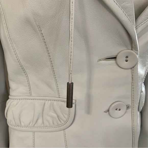 RUDSAK - White Leather Jacket - Picture 10 of 12